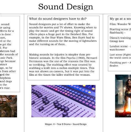 Year8Drama-MeganH-Sounddesign