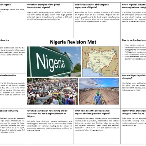 Year10GeographyDaisyE-NigeriaRevisionmat